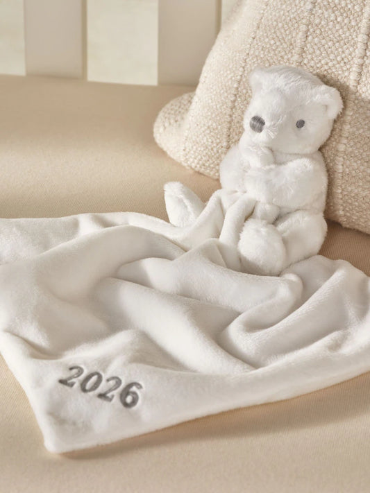 Couverture bébé personnalisée « 2026 »