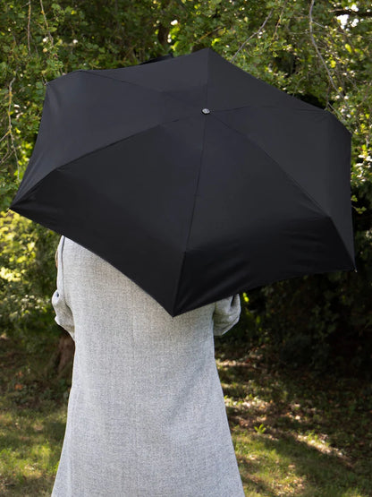 Parapluie pliable noir ultra-résistant – Compact et coupe-vent