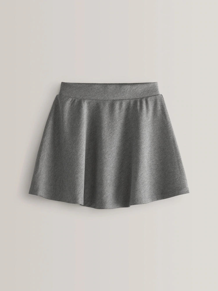 Jupe patineuse noire effet cuir pour fille (3-17 ans)