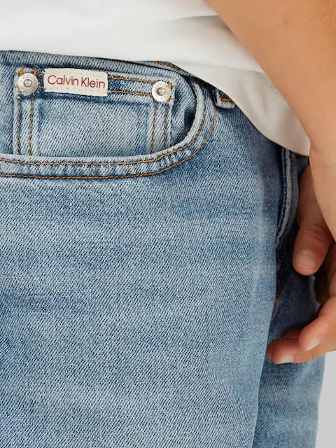 Jean enfant large bleu clair style décontracté