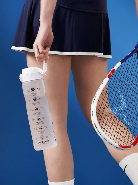 Gourde sport avec repères horaires – bouteille d'eau motivationnelle