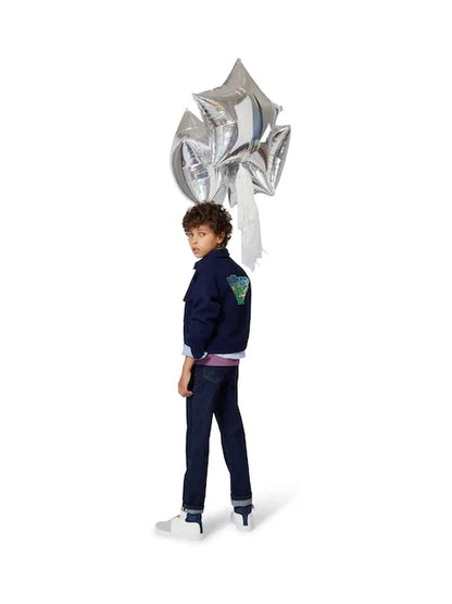 Jean enfant bleu foncé coupe droite classique