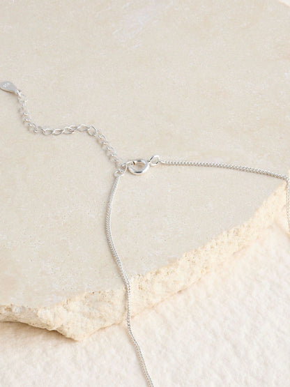 Collier fin avec pendentif trèfle pour enfant