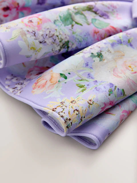 Robe de cérémonie bleu lavande à nœud décoratif pour fille(3 mois-7 ans)