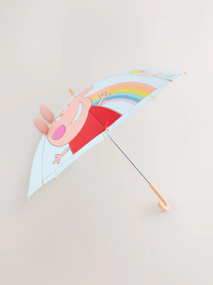 Parapluie enfant arc-en-ciel et animaux – 100 % polyester