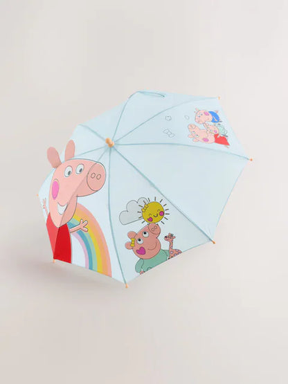 Parapluie enfant arc-en-ciel et animaux – 100 % polyester