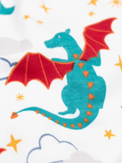 Pyjama enfant imprimé dragon en coton biologique