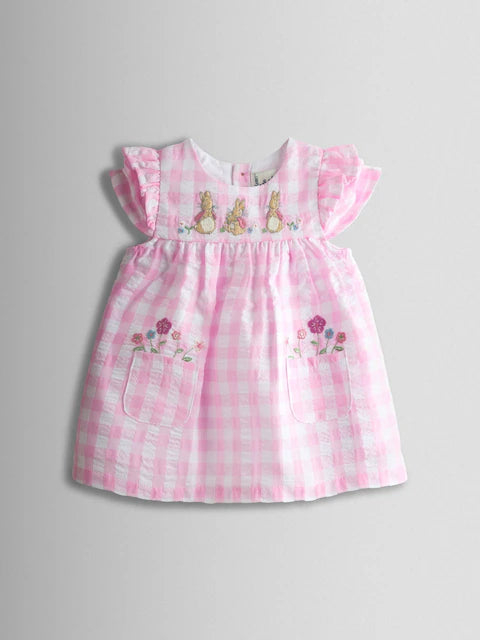 Ensemble bébé robe rose et culotte assortie