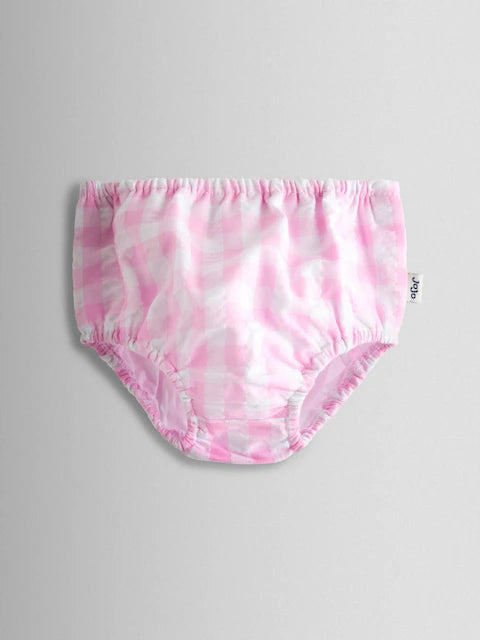 Ensemble bébé robe rose et culotte assortie