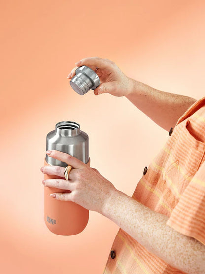 Thermos isotherme avec tasse intégrée – Beige