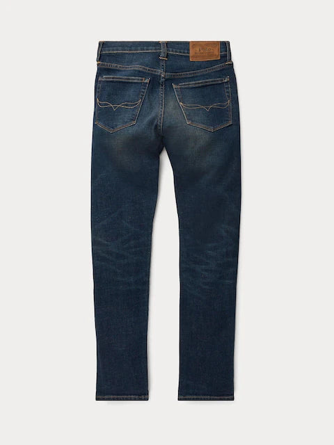 Jean enfant bleu foncé coupe slim confortable