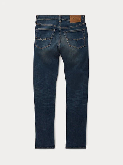 Jean enfant bleu foncé coupe slim confortable