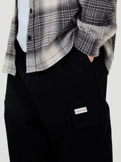 Pantalon large enfant noir style décontracté