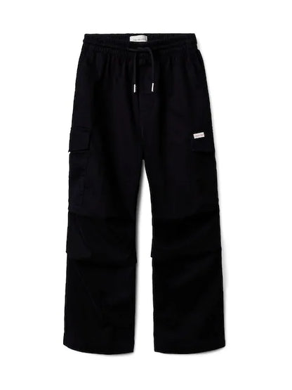 Pantalon large enfant noir style décontracté
