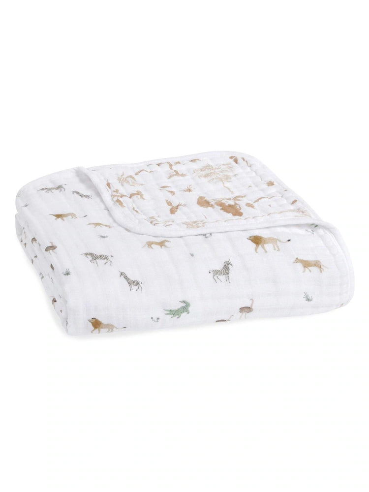 Couverture d’emmaillotage bébé motif floral