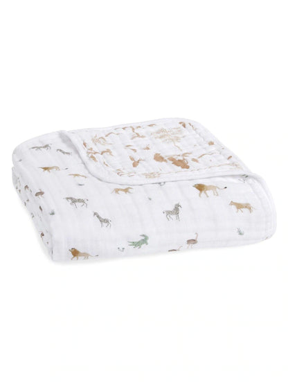 Couverture d’emmaillotage bébé motif floral