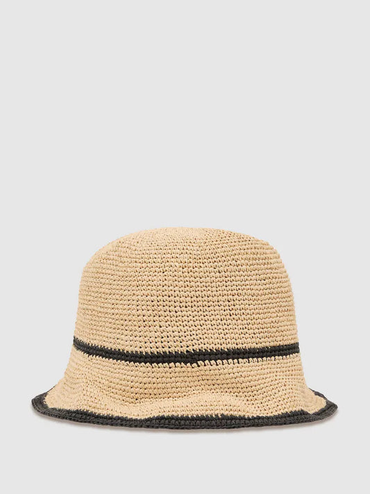 Chapeau cloche en paille pour enfant