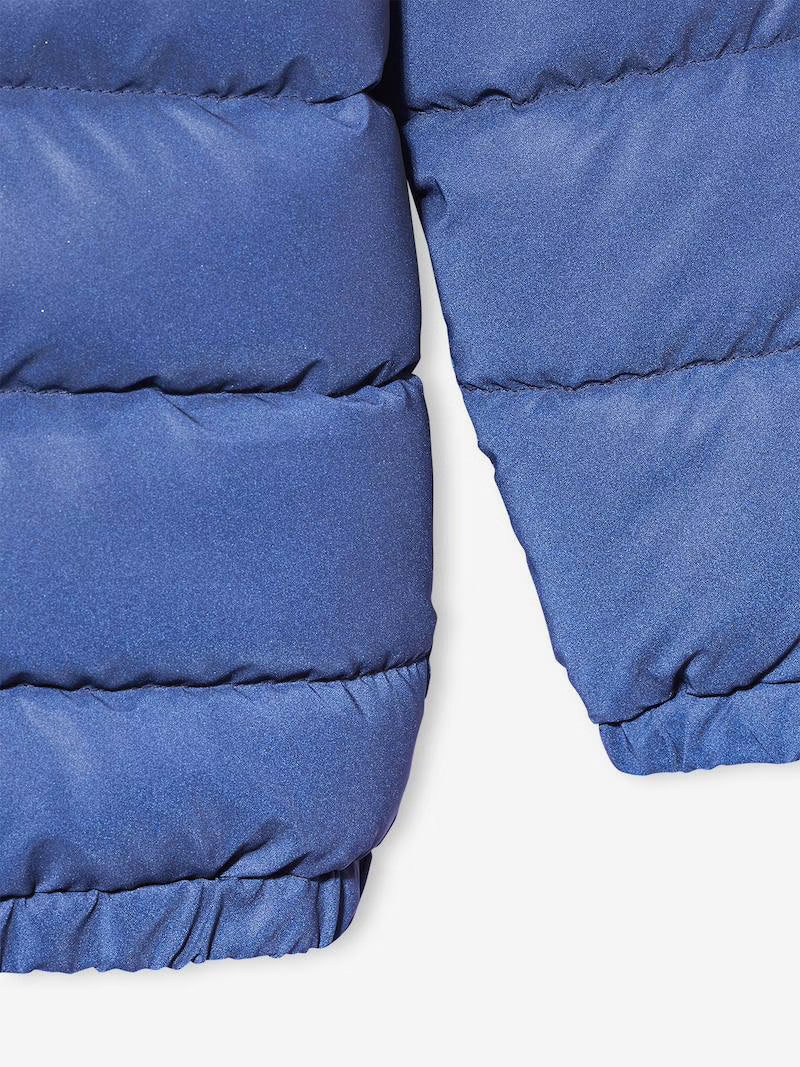 Doudoune à capuche matelassée avec doublure polaire - couleur bleu marine