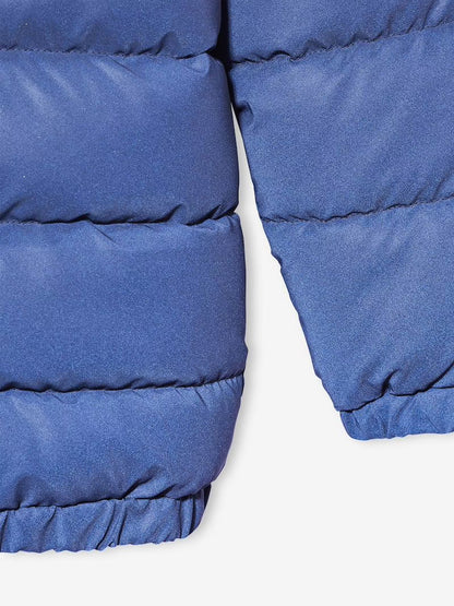Doudoune à capuche matelassée avec doublure polaire - couleur bleu marine