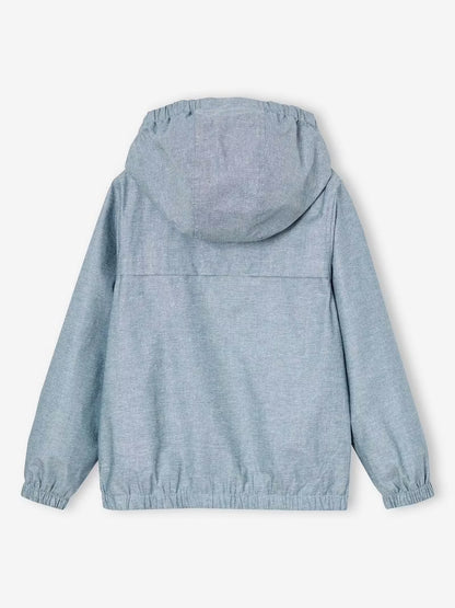 Coupe-vent en chambray pour garçons - bleu chambray