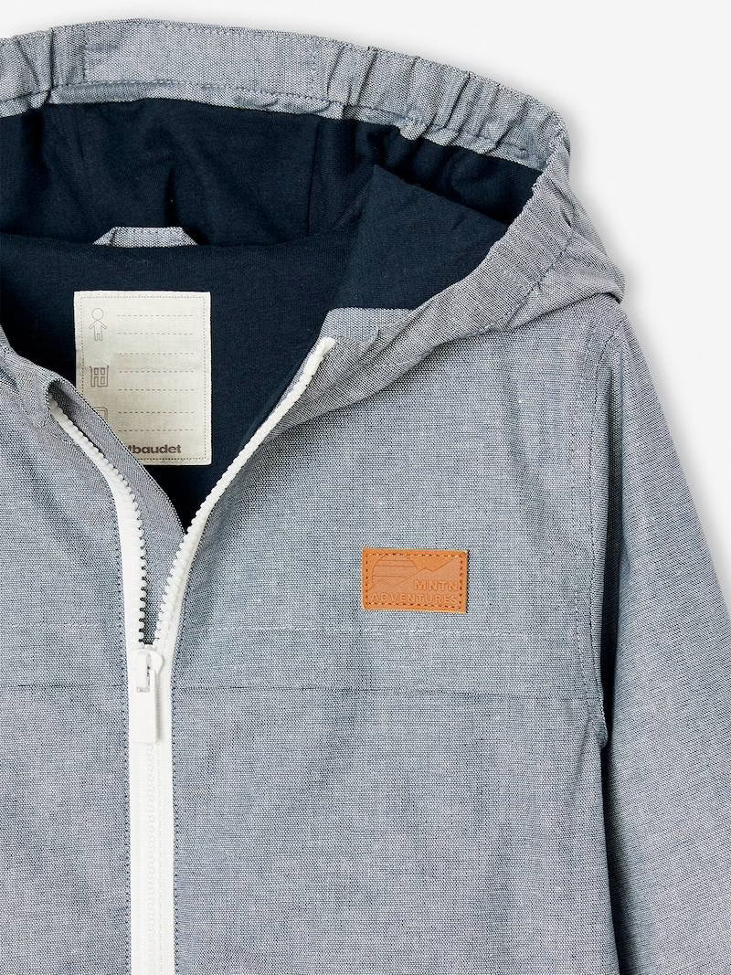 Coupe-vent en chambray pour garçons - bleu chambray