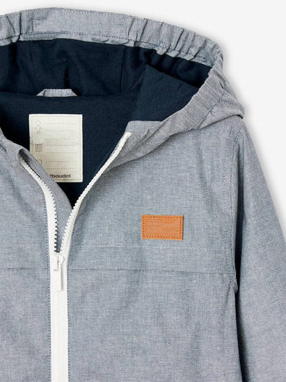 Coupe-vent en chambray pour garçons - bleu chambray