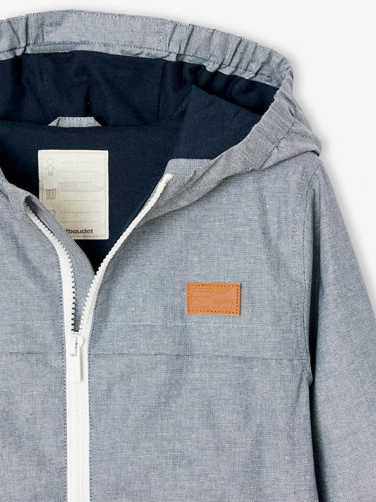 Coupe-vent en chambray pour garçons - bleu chambray