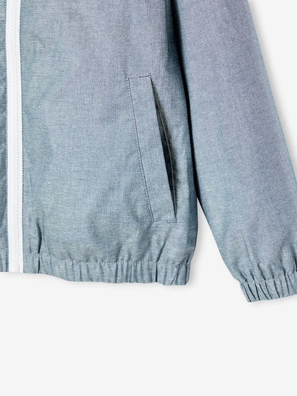 Coupe-vent en chambray pour garçons - bleu chambray