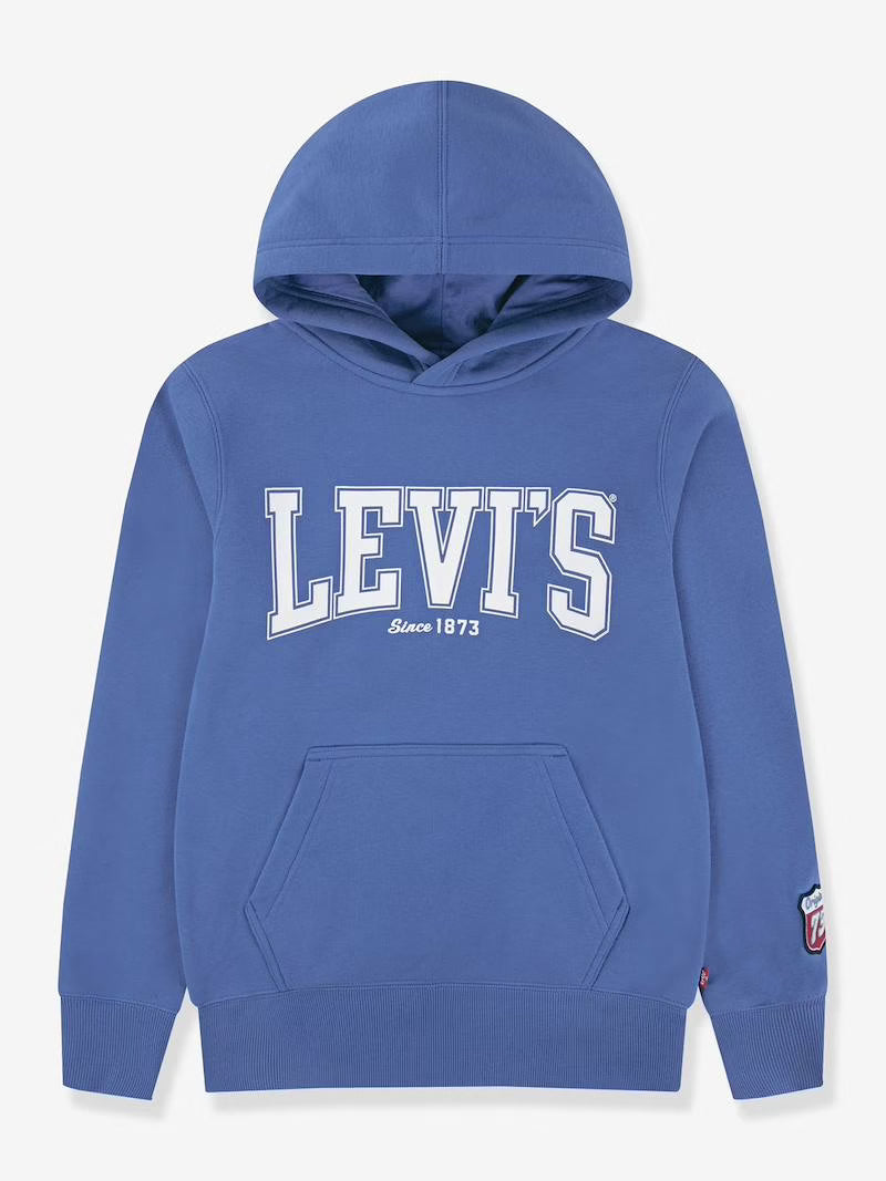 Capuche Levi's couleur bleu réalisé en tissu peluche de haute qualité
