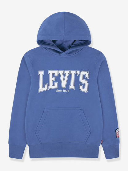 Capuche Levi's couleur bleu réalisé en tissu peluche de haute qualité